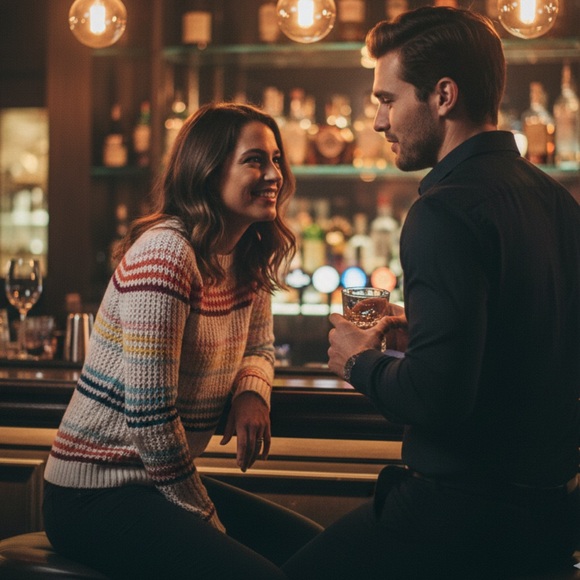 Talbots Rainbow Open Stitch Raglan Happy Stripe Sweater
MEDIUM - Picture 8 of 13